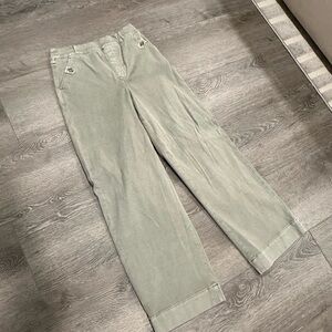 SPANX Stretch Twill Cropped Wide Leg Pan